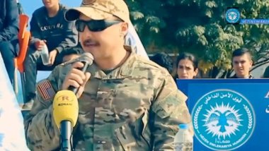 Mezuniyet törenine katılan ABD'li komutandan Kürtçe tebrik