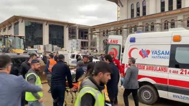 Batman'da cami inşaatının iskelesi çöktü; 1 işçi yaşamını yitirdi çok sayıda yaralı