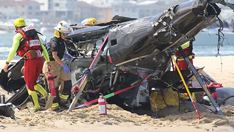 Avustralya'da iki helikopter havada çarpıştı