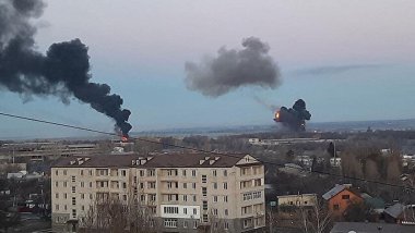 Kiev'de patlama sesleri duyuldu