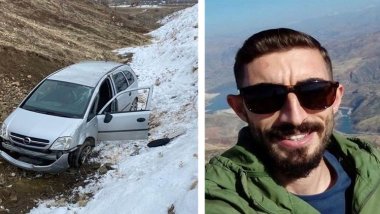 Dersim: Kaza yaptığı araçta sıkışan sürücü donarak hayatını kaybetti