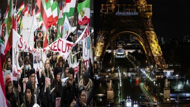 Fransa'da binlerce kişi İran'daki göstericilere destek için yürüdü