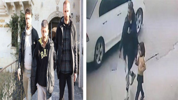  4 yaşındaki kızı evinin önünde oynarken kaçıran şahıs tutuklandı