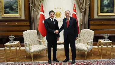  Neçirvan Barzani, Erdoğan ile bir araya geldi