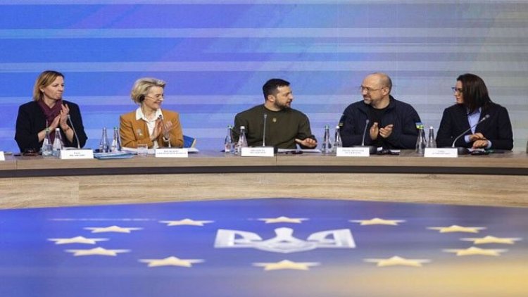 AB liderleri Ukrayna'ya 'tam destek' için Kiev'de: Görüşme öncesi saldırı sirenleri çaldı