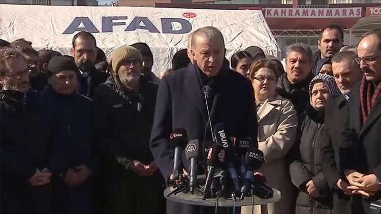 Erdoğan, Maraş’ta açıkladı: Depremde can kaybı 8 bin 574 oldu