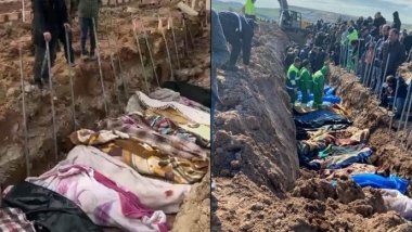 Kefen yok, battaniyeye sarılıp topluca gömülüyorlar