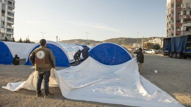 Barzani Yardım Vakfı Adıyaman'da çadır kent kuruyor