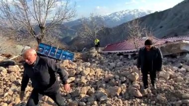 Depremin vurduğu Malatya’da heyelan bir mezrayı yuttu