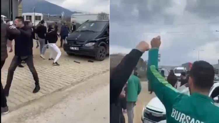 Bursaspor taraftarı bu kez 21 plakaya saldırdı