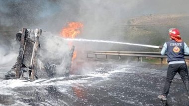 İdil'de petrol yüklü tanker kazada alev aldı: Ölü ve yaralılar var