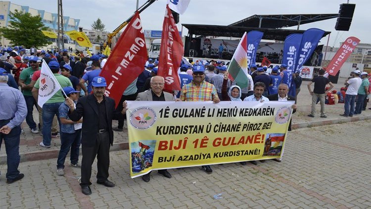 PAK: 1 Mayıs Kürdistan ve Dünya İşçi ve Emekçilerine Kutlu Olsun!