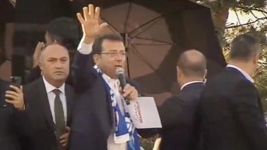 İmamoğlu’nun Erzurum mitingine taşlı saldırı