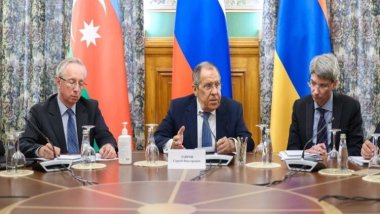 Rusya, Azerbaycan ve Ermenistan dışişleri bakanları, Moskova'da görüştü