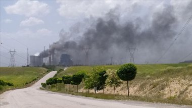 Afşin-Elbistan B Termik Santrali'nde yangın!