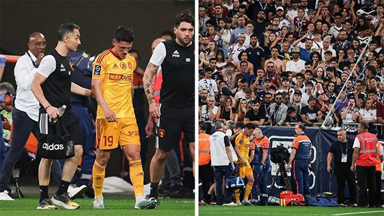 Taraftar saldırdı, futbolcu beyin sarsıntısı geçirdi