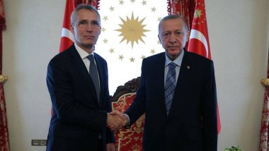 Erdoğan, NATO Genel Sekreteri Stoltenberg'le görüştü