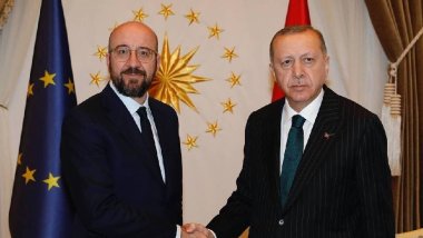 Erdoğan, AB Konseyi Başkanı Michel ile görüştü