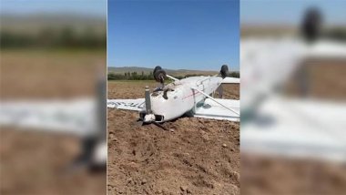 Türkiye: Aksaray'da eğitim uçağı düştü