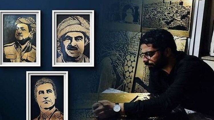 Elazığlı ressamdan Kürdistan Bölgesi'ne anlamlı hediye