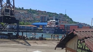 Zonguldak Limanı'nda mayınlı gemi alarmı