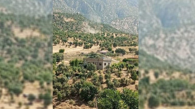 Amediye kırsalı bombalandı