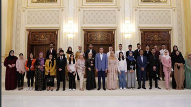 Neçirvan Barzani okullarını birincilikle bitiren öğrencileri kabul etti