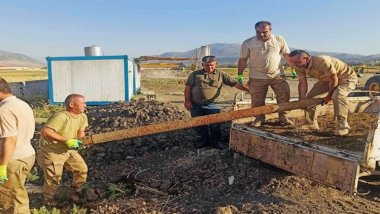 Soran'da bir konut projesi alanında 174 patlayıcı bulundu