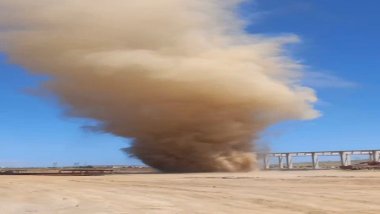 Bitlis'te oluşan dev hortum paniğe neden oldu