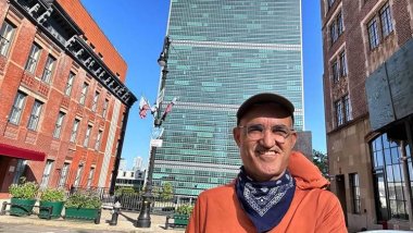 Kürt aktivist Kani Xulam, New York'taki Birleşmiş Milletler Genel Merkezi'ne ulaştı