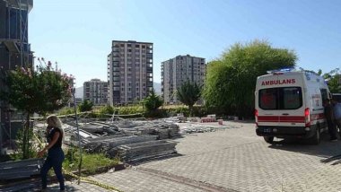 Malatya'da bina tadilatında iskele çöktü: 1 işçi öldü, 2 işçi yaralı