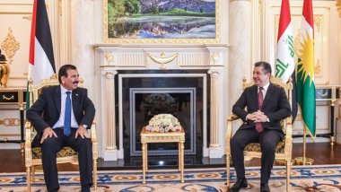 Mesrur Barzani, Ürdün Parlamento Başkan Yardımcısı’yla görüştü