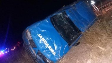 Erzurum’da tır askeri araca çarptı