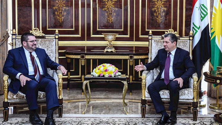 Mesrur Barzani, ABD’nin Bağdat Büyükelçiliği Maslahatgüzarı‘nı kabul etti