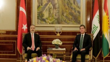 Neçirvan Barzani ile Hakan Fidan görüştü