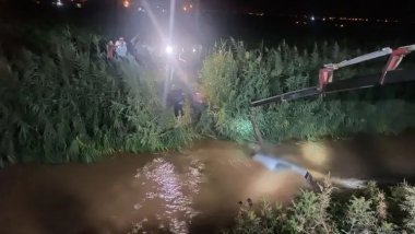 Sulama kanalına uçan otomobildeki anne ve 2 çocuğu öldü