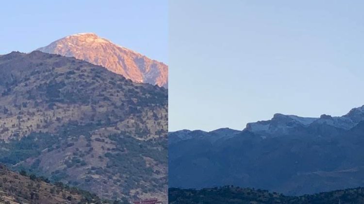 Kürdistan Bölgesi'nin zirvelerine yılın ilk karı yağdı