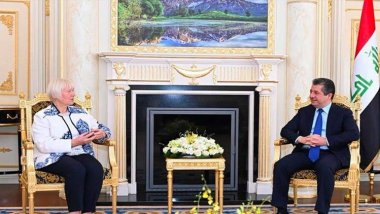 Mesrur Barzani, Almanya'nın yeni Irak Büyükelçisi ile görüştü