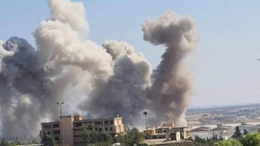 Rus savaş uçakları İdlib'de HTŞ mevzilerini bombaladı