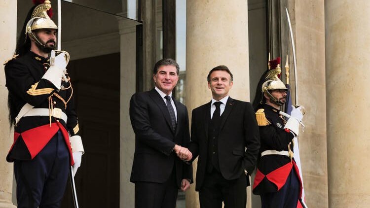 Macron'dan Başkan Neçirvan Barzani'ye: 'Burada olmandan kıvanç duyuyorum'