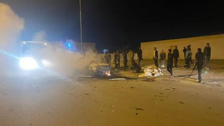 Şengal'de bir araca SİHA saldırısı
