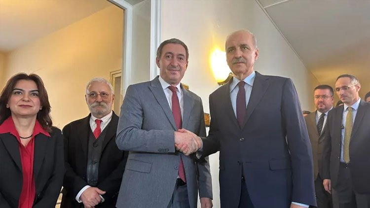 TBMM Başkanı Kurtulmuş, HEDEP Eş Genel Başkanı Bakırhan’ı ziyaret etti