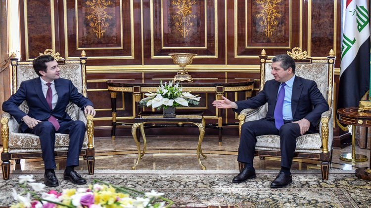 Mesrur Barzani, Yunanistan’ın yeni Erbil Başkonsolosu ile görüştü