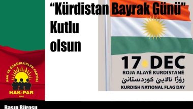 HAK-PAR'dan Kürdistan Bayrak günü kutlaması