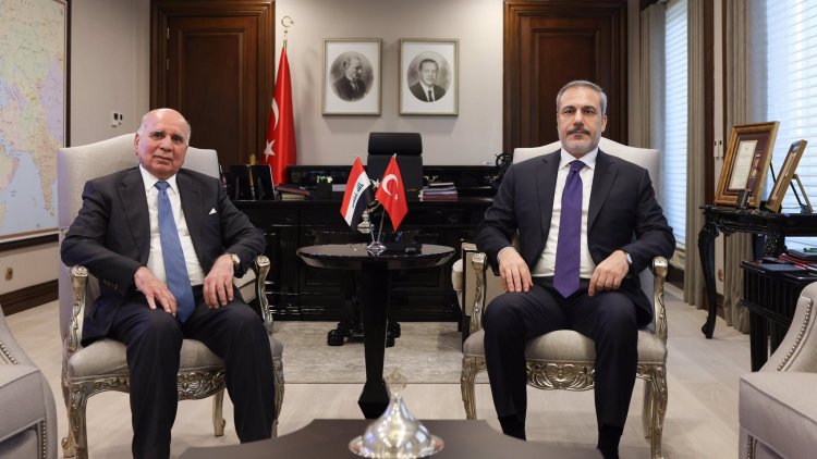 Fuad Hüseyin Ankara'da Hakan Fidan'la bir araya geldi