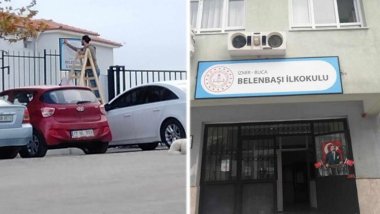 Esat Oktay'ın isminin verildiği ilkokulun tabelası değiştirildi