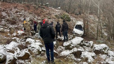 Dersim'de araç uçuruma devrildi: 1 ölü, 1 yaralı