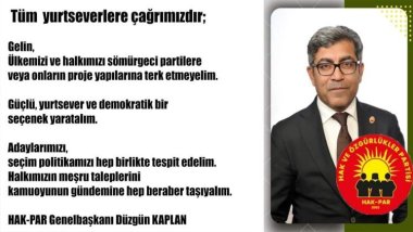 HAK-PAR'dan yerel seçim açıklaması