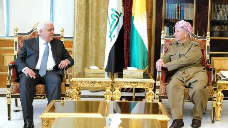 Başkan Barzani, Haşdi Şabi Heyeti Başkanı Feyyaz’ı kabul etti