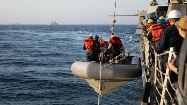 ABD Kızıldeniz'de hücum botlarıyla tatbikat gerçekleştirdi